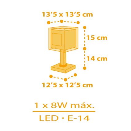 Dalber 63401 - Детска малка лампа MY FARM 1xE14/8W/230V