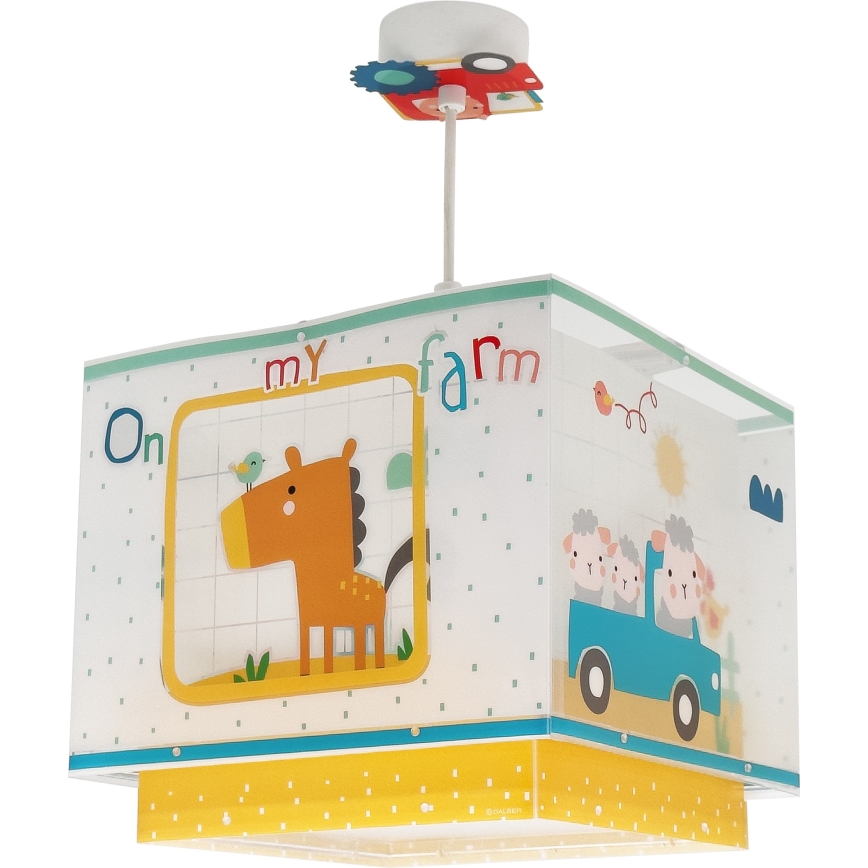 Dalber 63402 - Детски полилей MY FARM 1xE27/15W/230V