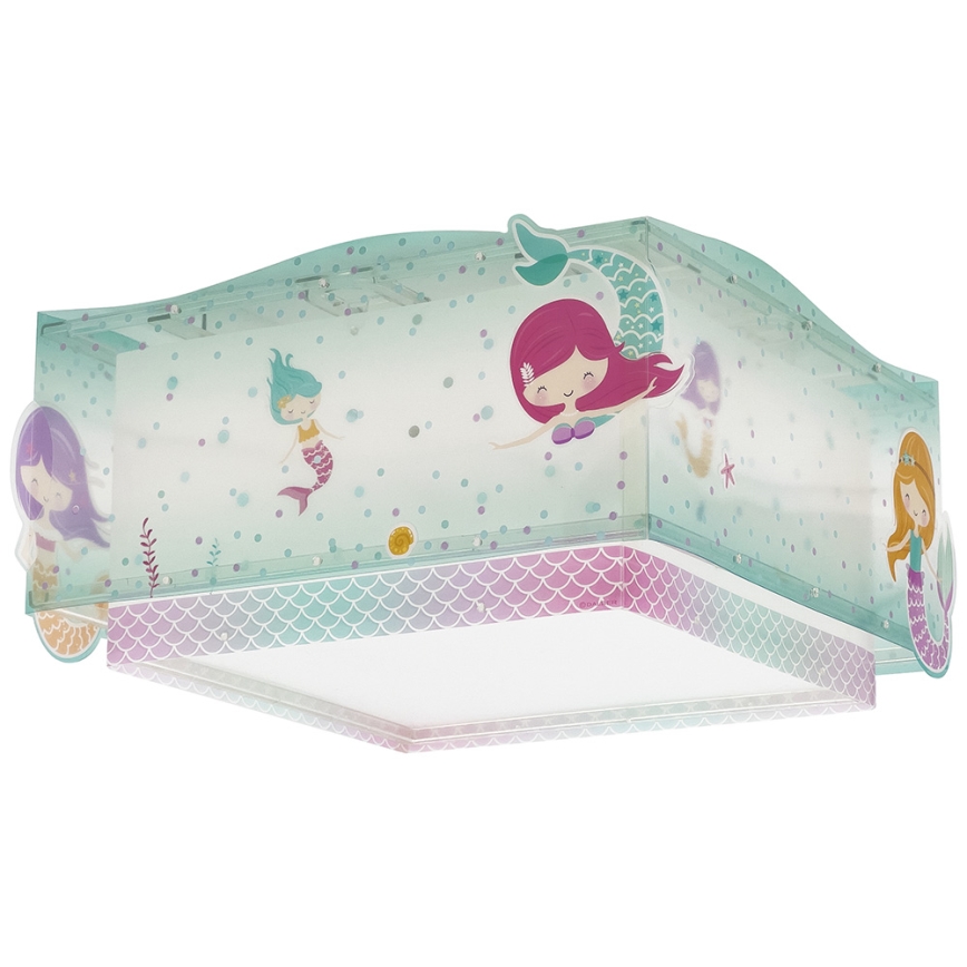 Dalber 63446 - Детска лампа MERMAIDS 2xE27/60W/230V