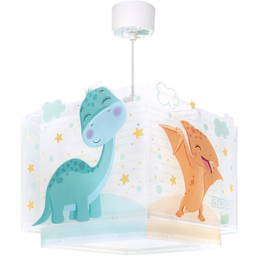 Dalber 63452 - Детски полилей BABY DINOS 1xE27/15W/230V пъстроцветен