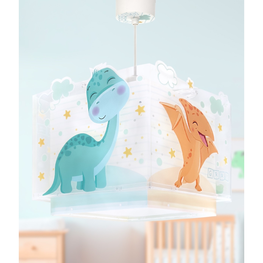 Dalber 63452 - Детски полилей BABY DINOS 1xE27/15W/230V пъстроцветен