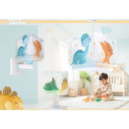 Dalber 63452 - Детски полилей BABY DINOS 1xE27/15W/230V пъстроцветен