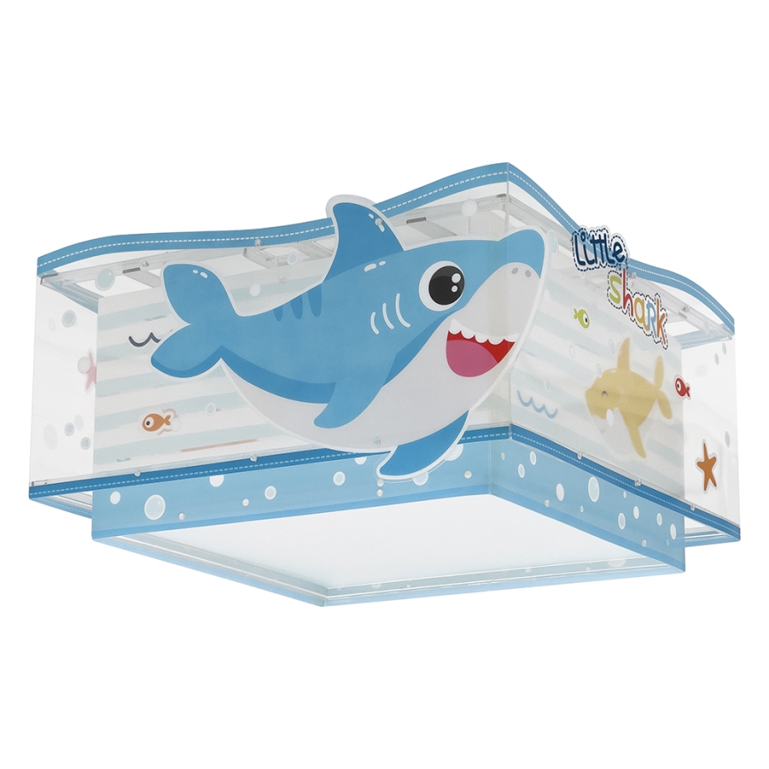 Dalber 63476 - Детска лампа BABY SHARK 2xE27/60W/230V