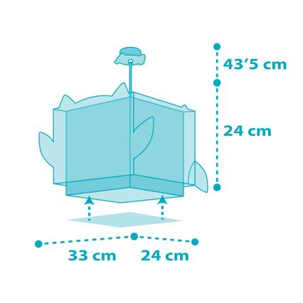Dalber 64392 - Детски полилей LITTLE OWL 1xE27/60W/230V