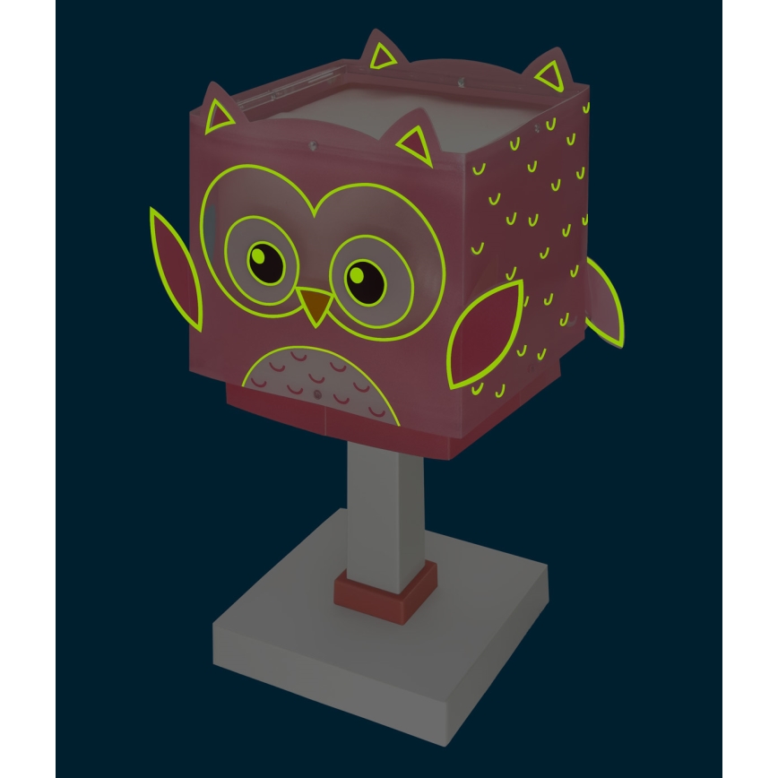 Dalber 64481N - LED детска лампа LITTLE OWL 1xG4/4W/230V розова