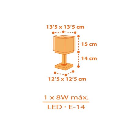Dalber 64561N - LED детска лампичка LITTLE TIGGER 1xG4/4W/230V оранжева