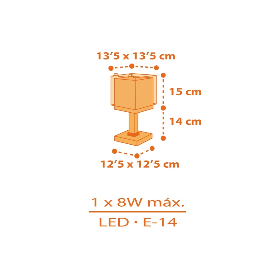Dalber 64561N - LED детска лампичка LITTLE TIGGER 1xG4/4W/230V оранжева