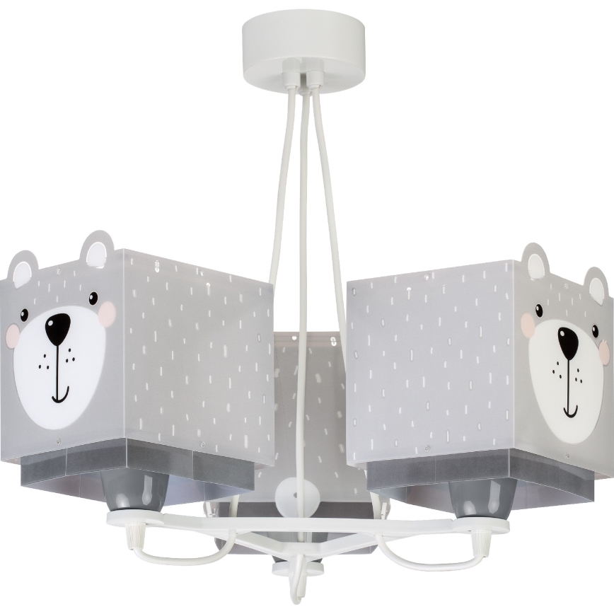 Dalber 64577 - Детски полилей LITTLE TEDDY 3xE27 / 60W / 230V