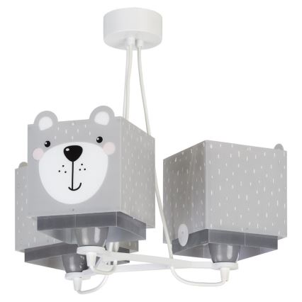 Dalber 64577 - Детски полилей LITTLE TEDDY 3xE27 / 60W / 230V