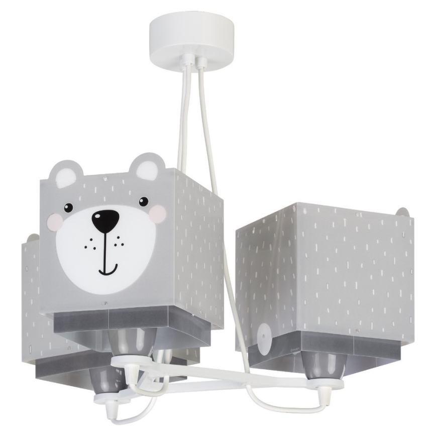 Dalber 64577 - Детски полилей LITTLE TEDDY 3xE27 / 60W / 230V