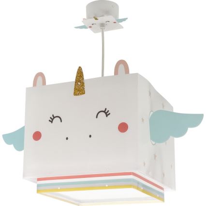 Dalber 64592 - Детски полилей LITTLE UNICORN 1xE27/15W/230V