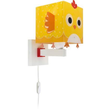 Dalber 64649 - Детски аплик LITTLE CHICKEN 1xE27/15W/230V