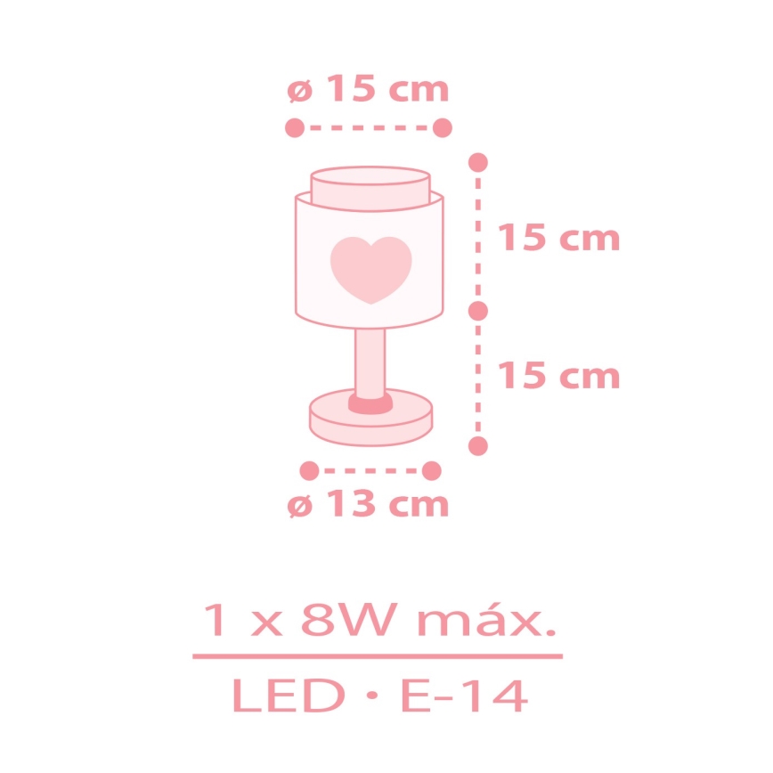 Dalber 76011NS - LED детска нощна лампа BABY DREAMS 1xG4/4W/230V розова