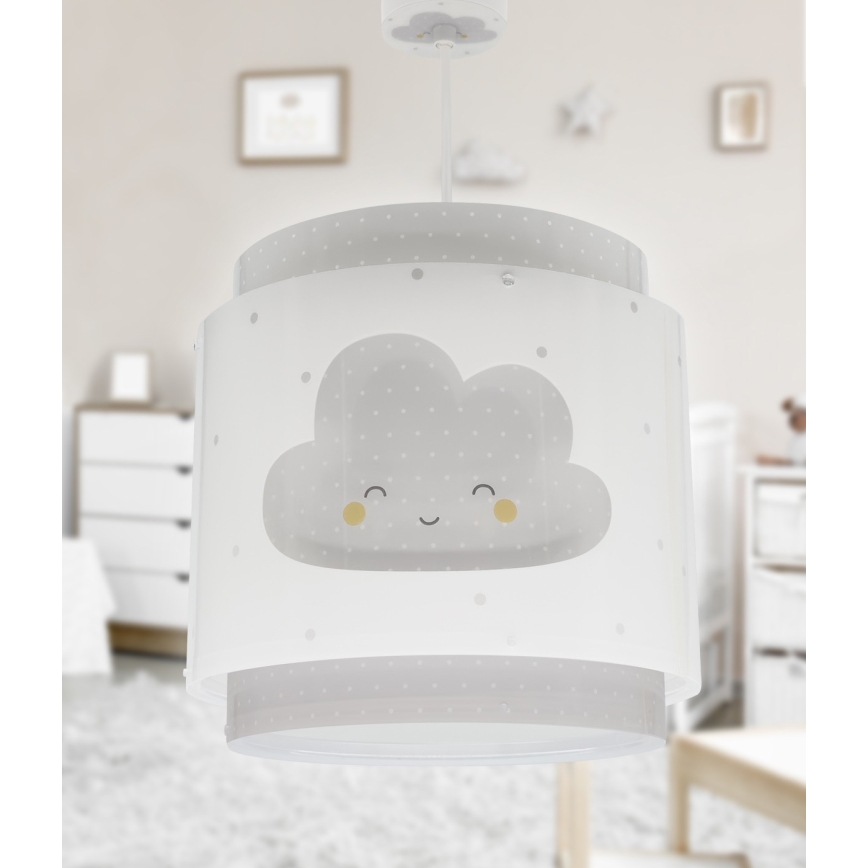 Dalber 76012E - Детски полилей BABY DREAMS 1xE27/15W/230V сив