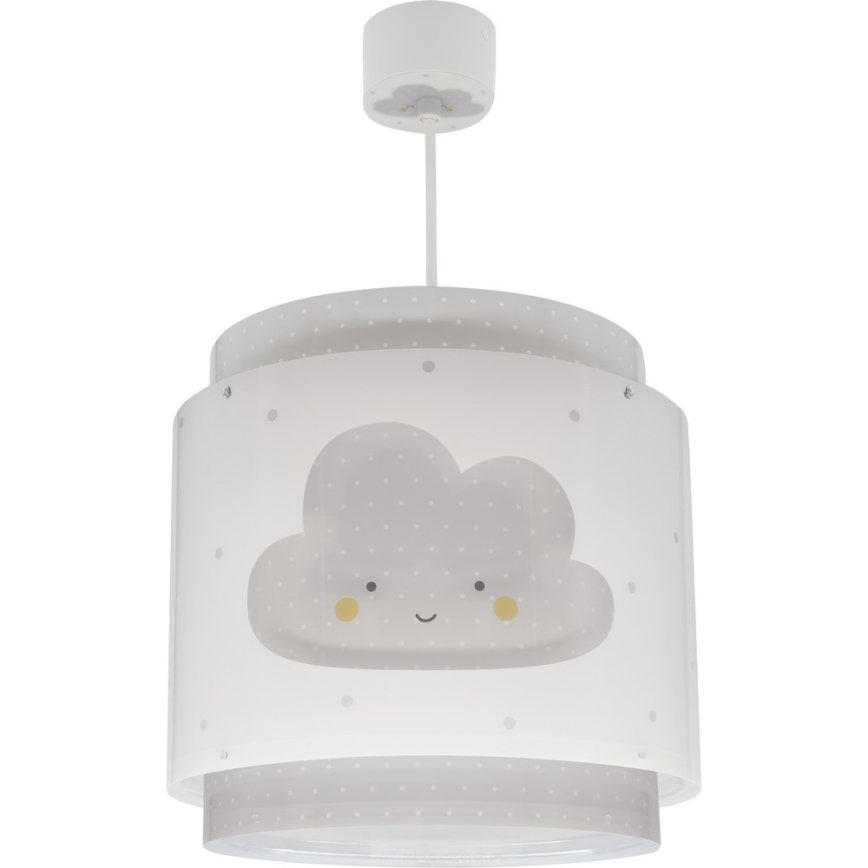 Dalber 76012E - Детски полилей BABY DREAMS 1xE27/15W/230V сив