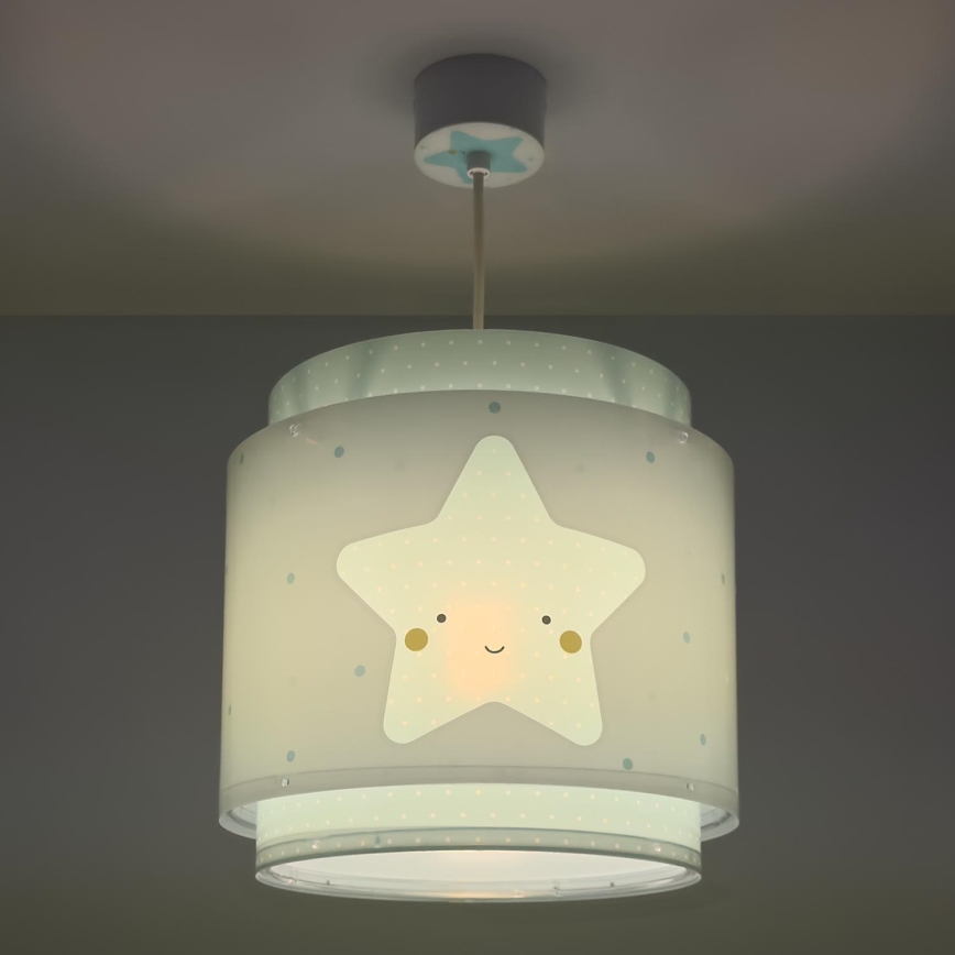 Dalber 76012T - Детски полилей BABY DREAMS 1xE27/15W/230V син