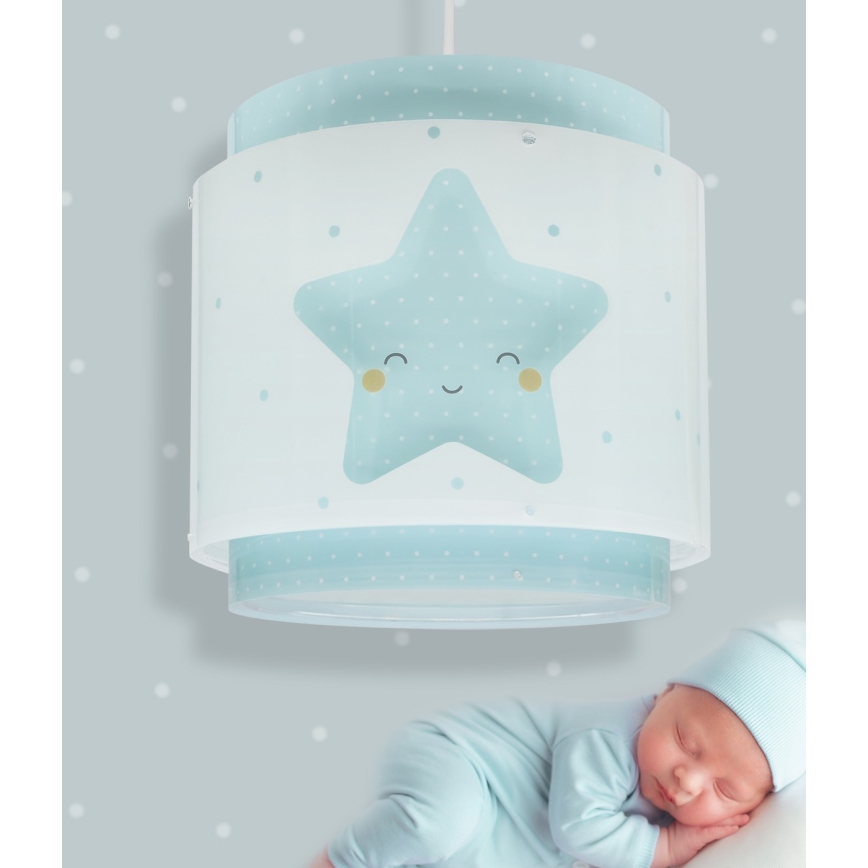 Dalber 76012T - Детски полилей BABY DREAMS 1xE27/15W/230V син