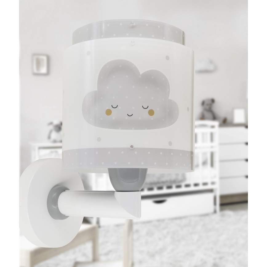 Dalber 76019E - Детски аплик BABY DREAMS 1xE27/15W/230V сив