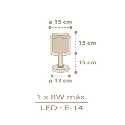 Dalber 76871 - Детска малка лампа BABY CHICK 1xE14/8W/230V