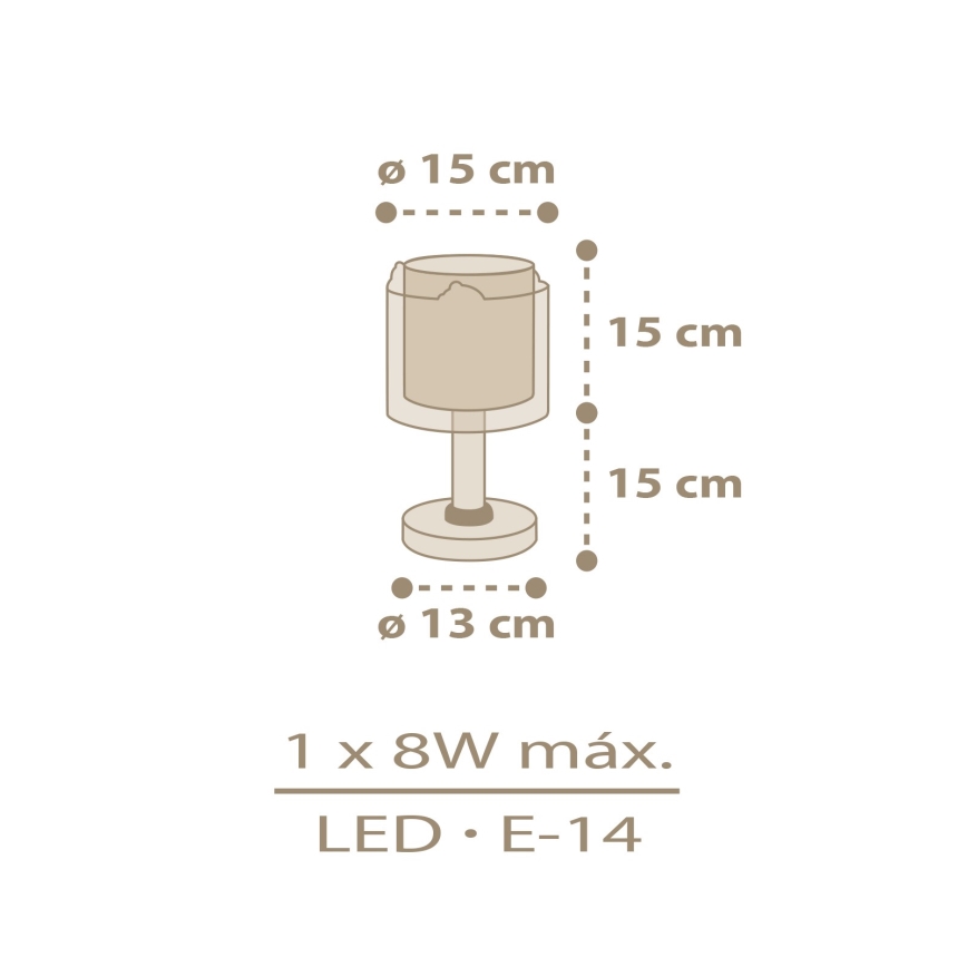Dalber 76871 - Детска малка лампа BABY CHICK 1xE14/8W/230V
