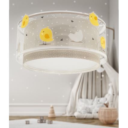 Dalber 76876 - Детска плафониера BABY CHICK 2xE27/15W/230V