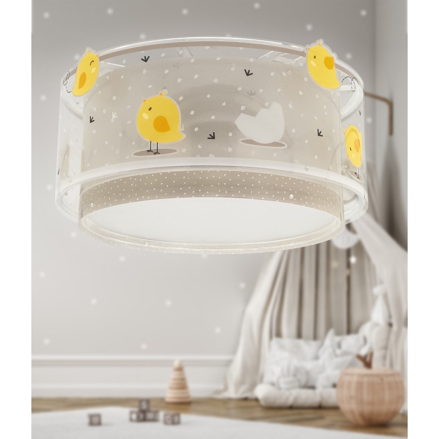 Dalber 76876 - Детска плафониера BABY CHICK 2xE27/15W/230V