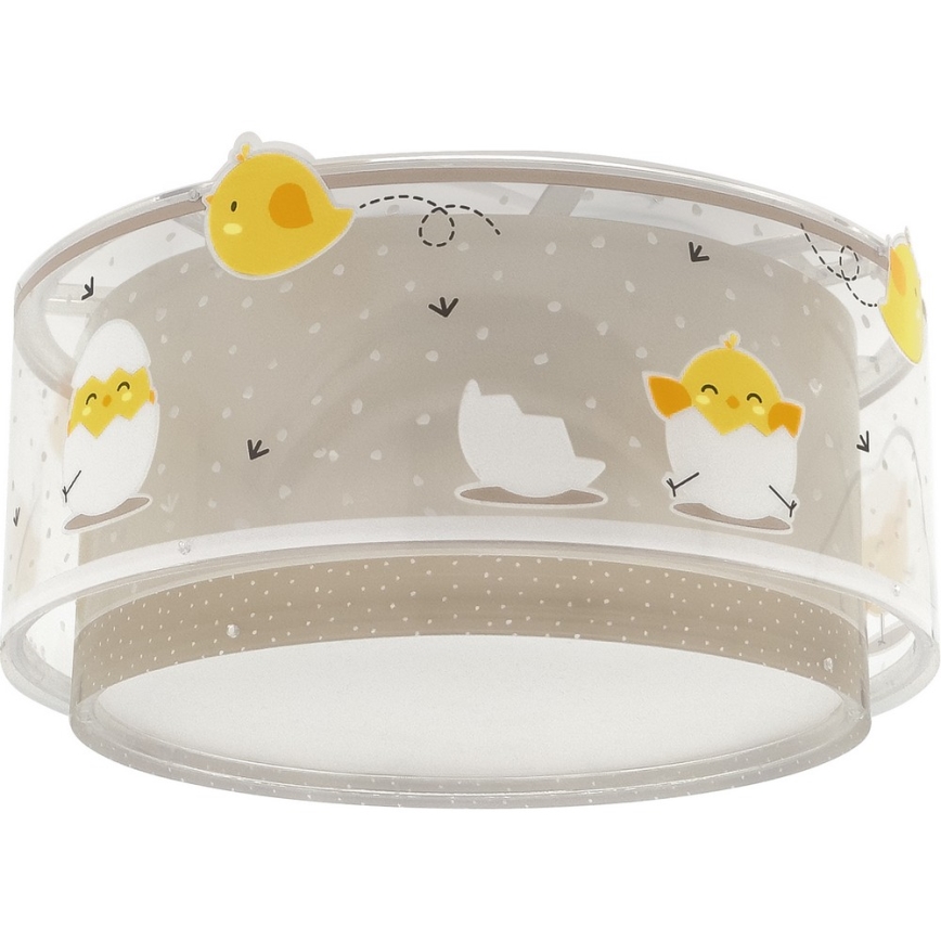 Dalber 76876 - Детска плафониера BABY CHICK 2xE27/15W/230V