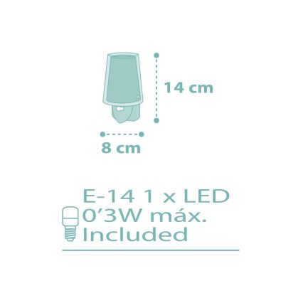 Dalber 81175H - LED лампа с цокъл DREAM FLOWERS 1xE14 / 0,3W / 230V