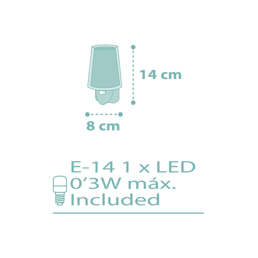 Dalber 81175H - LED лампа с цокъл DREAM FLOWERS 1xE14 / 0,3W / 230V