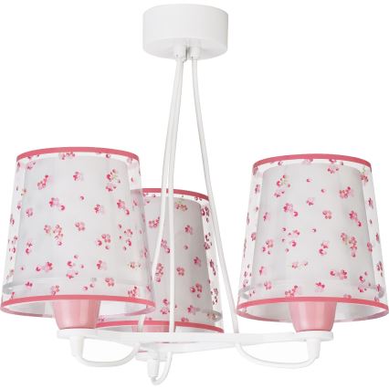 Dalber 81177S - Детски полилей DREAM FLOWERS 3xE27 / 60W / 230V