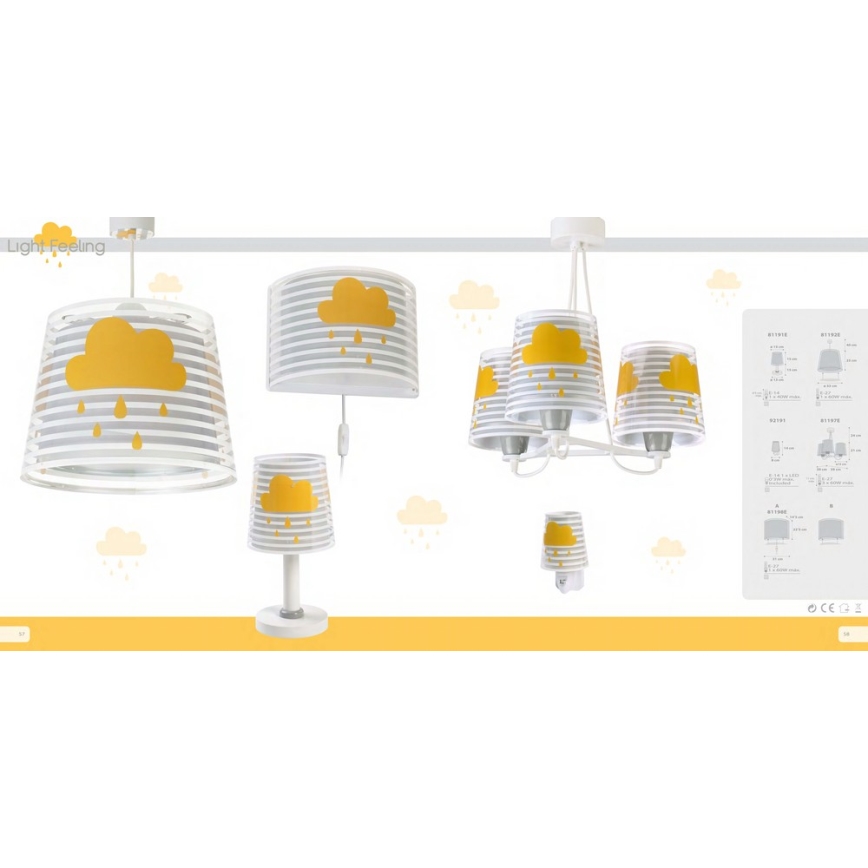 Dalber 81191E - Детска лампа LIGHT FEELING 1xE14 / 40W / 230V