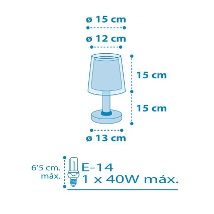 Dalber 81191T - Детска лампа LIGHT FEELING 1xE14 / 40W / 230V