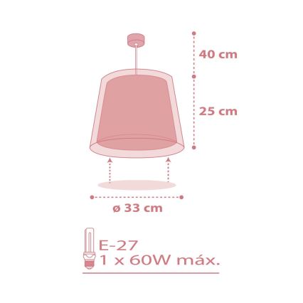Dalber 81192S - Детски полилей LIGHT FEELING 1xE27 / 60W / 230V