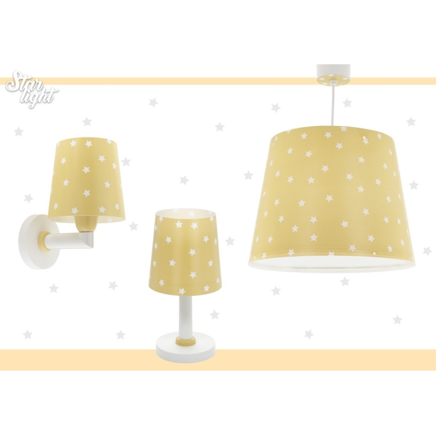 Dalber 82211A - Детска лампа STAR LIGHT 1xE14/40W/230V жълта