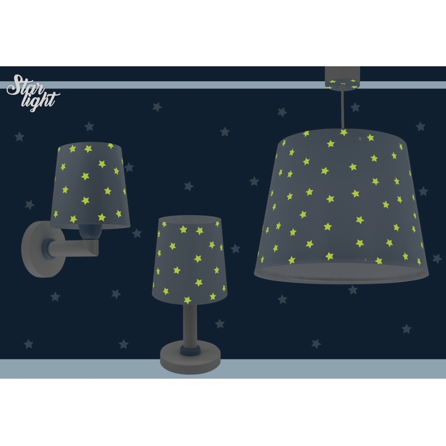 Dalber 82211T - Детска лампа STAR LIGHT 1xE14/40W/230V синя