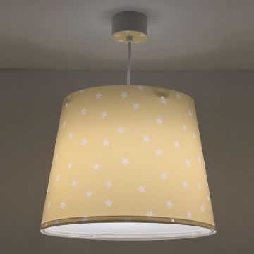 Dalber 82212A - Детски полилей STAR LIGHT 1xE27/60W/230V жълт