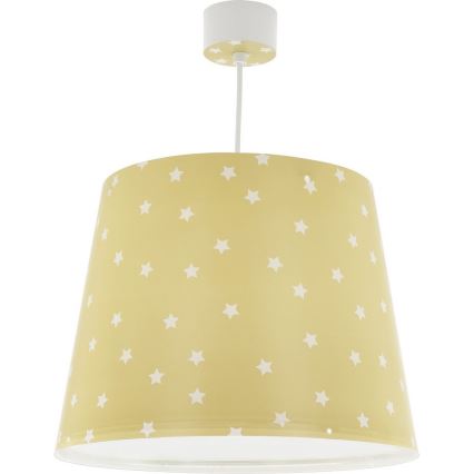 Dalber 82212A - Детски полилей STAR LIGHT 1xE27/60W/230V жълт