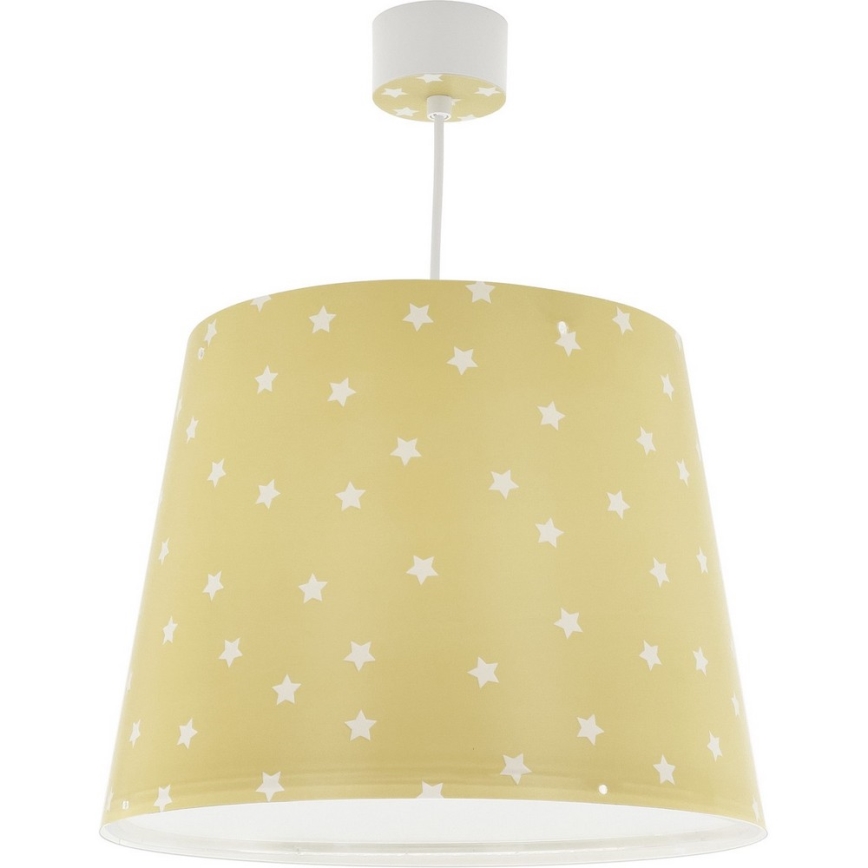 Dalber 82212A - Детски полилей STAR LIGHT 1xE27/60W/230V жълт