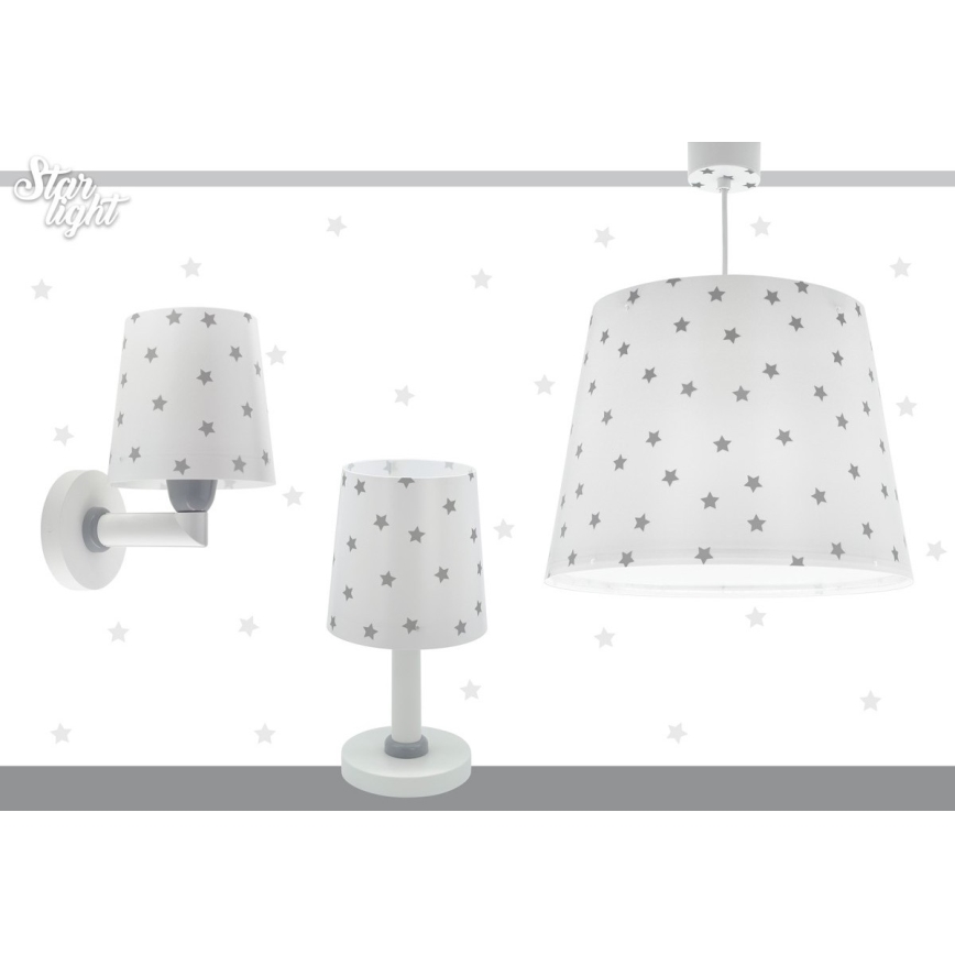 Dalber 82212B - Детски полилей STAR LIGHT 1xE27/60W/230V бял