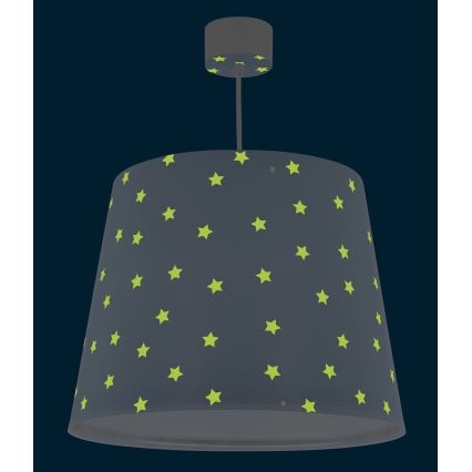 Dalber 82212T - Детски полилей STAR LIGHT 1xE27/60W/230V син