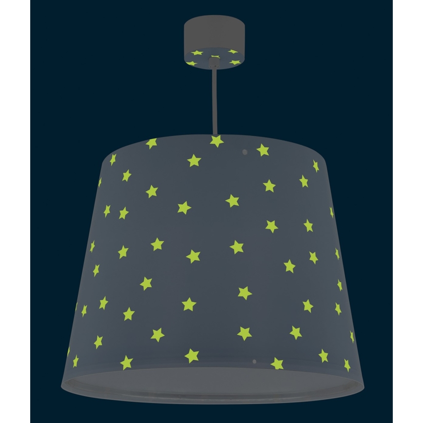 Dalber 82212T - Детски полилей STAR LIGHT 1xE27/60W/230V син