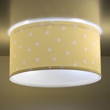Dalber 82216A - Детска лампа STAR LIGHT 2xE27/60W/230V жълта
