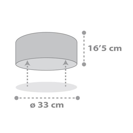 Dalber 82216B - Детска лампа STAR LIGHT 2xE27/60W/230V бял