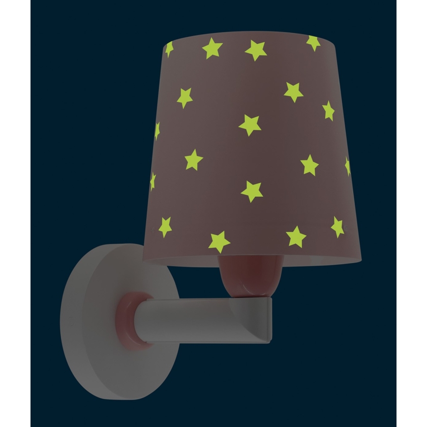 Dalber 82219S - Детски аплик STAR LIGHT 1xE27/60W/230V розов