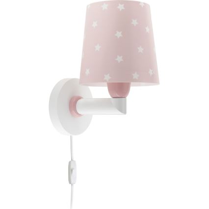 Dalber 82219S - Детски аплик STAR LIGHT 1xE27/60W/230V розов