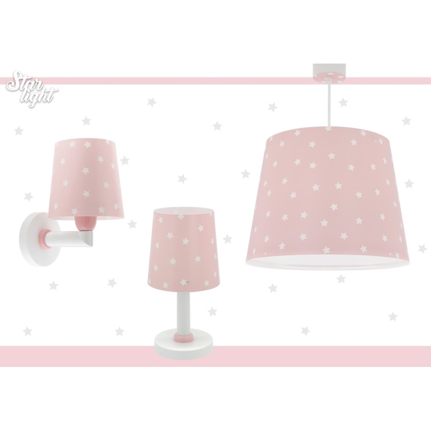 Dalber 82219S - Детски аплик STAR LIGHT 1xE27/60W/230V розов
