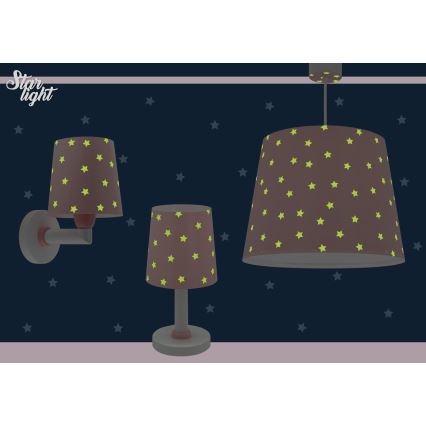 Dalber 82219S - Детски аплик STAR LIGHT 1xE27/60W/230V розов