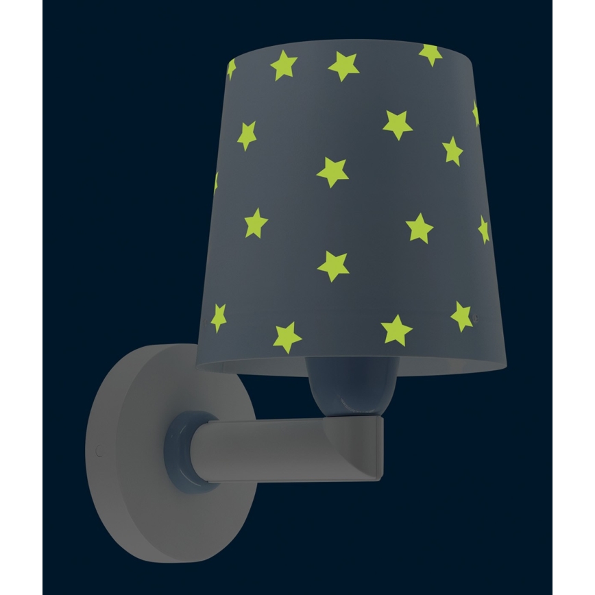 Dalber 82219T - Детски аплик STAR LIGHT 1xE27/60W/230V син