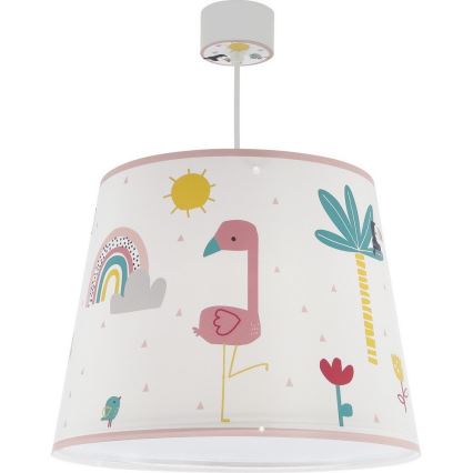 Dalber 82462 - Детски полилей FLAMINGO 1xE27/15W/230V