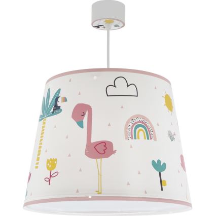 Dalber 82462 - Детски полилей FLAMINGO 1xE27/15W/230V
